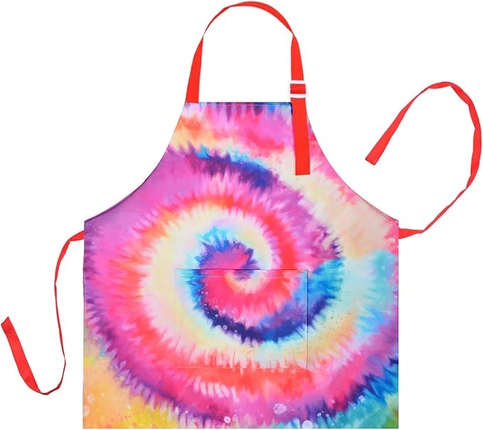 Colorful Tie Dye Swirl Apron