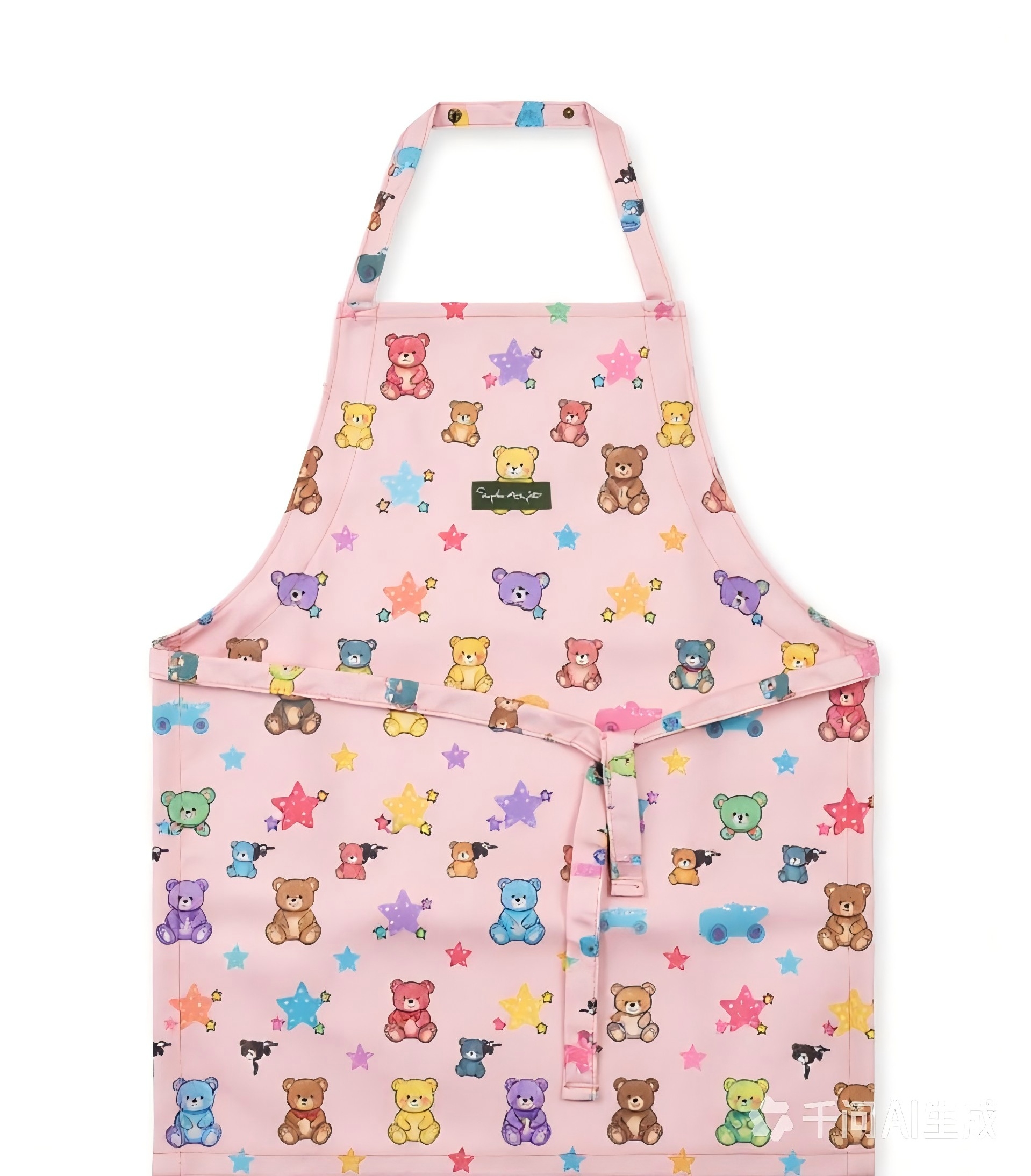 Cute Cartoon Bear & Star Apron