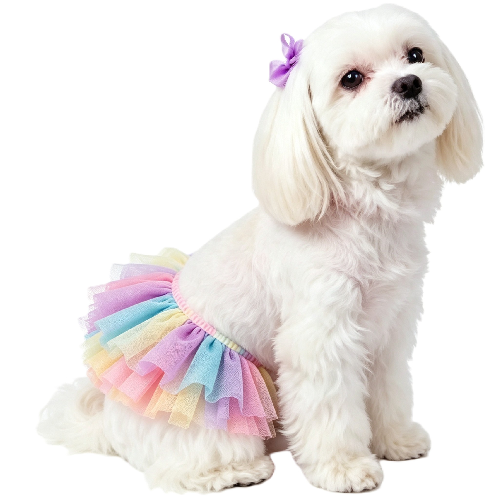 Rainbow Pet Tutu Skirt