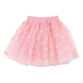 Daisy Print Tulle Skirt