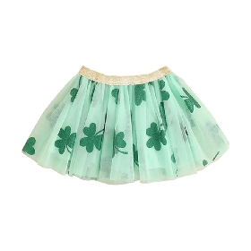 Lucky Clover Sparkle Tutu Skirt