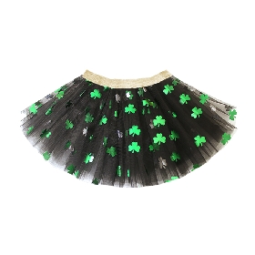 Lucky Charm Black Tulle Skirt
