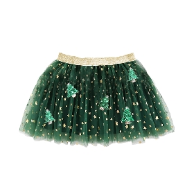 Christmas Tree Glitter Tutu Skirt