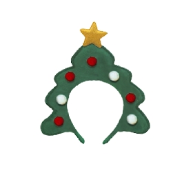 Christmas Tree Festival Headband with Star Topper