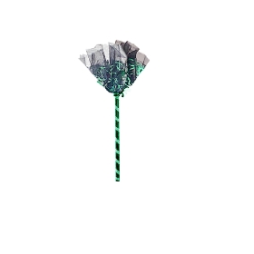 Green Sparkle Witch Wand with Tulle Puff