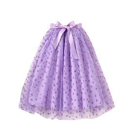Purple Heart - Print Tulle Skirt
