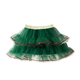 Christmas Tree - Inspired Tulle Skirt for Girls