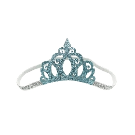 Blue Glitter Tiara Headband