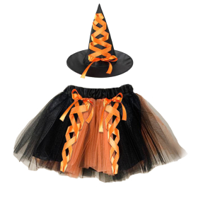 Witch Tutu Skirt & Witch Hat Set