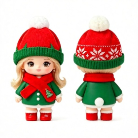 Christmas Winter Doll Costume Set