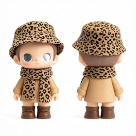 Leopard Print Streetwear Doll Costume Set