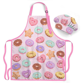 Donut  Apron & Chef Hat Set