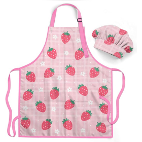 Strawberry Apron & Chef Hat Set