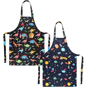 Dinosaur & Outer Space Cartoon Apron (2 Styles Available)