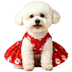 Red Christmas Santa Pet Dog Tutu Dress