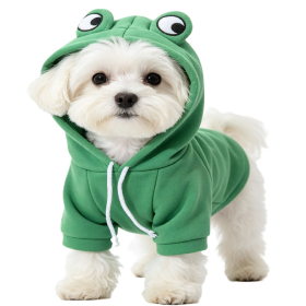 Green Frog Pet Dog Hoodie