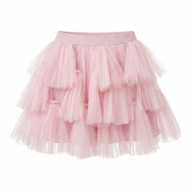 Pink Ruffled Tier Cake Tutu Skirt for Girls