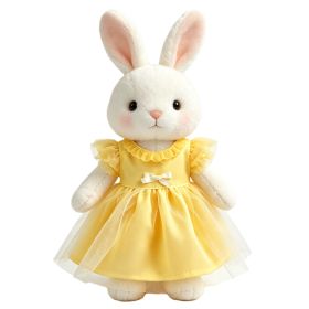 Sunny Yellow Ruffle-Sleeve Tulle Dress